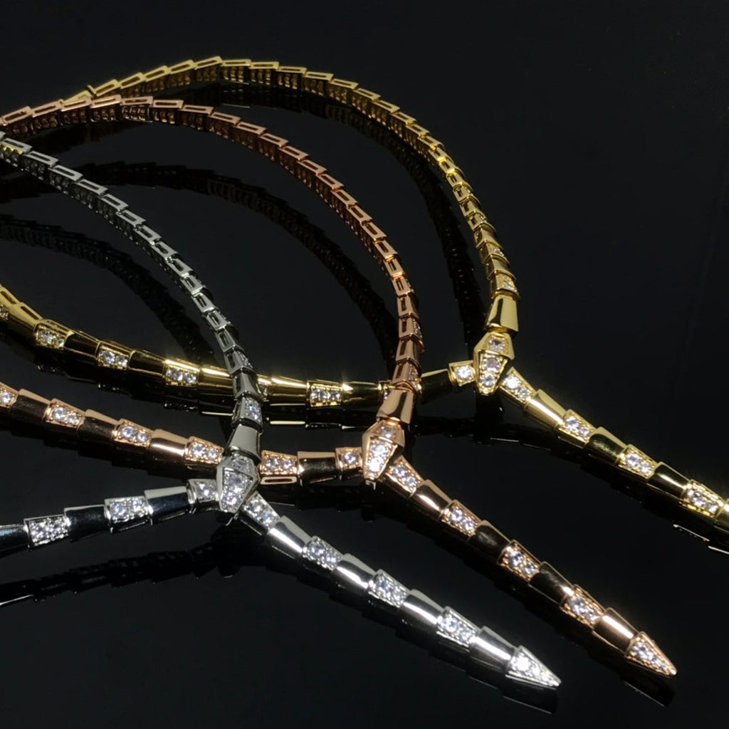 Bvlgari Serpent Viper Cubic Zirconia Necklace