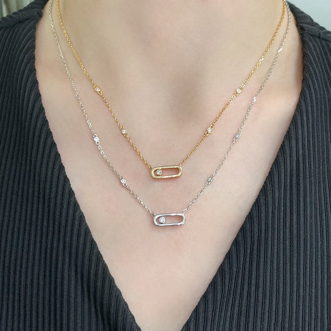 Messika Move Uno Cubic Zirconia Necklace