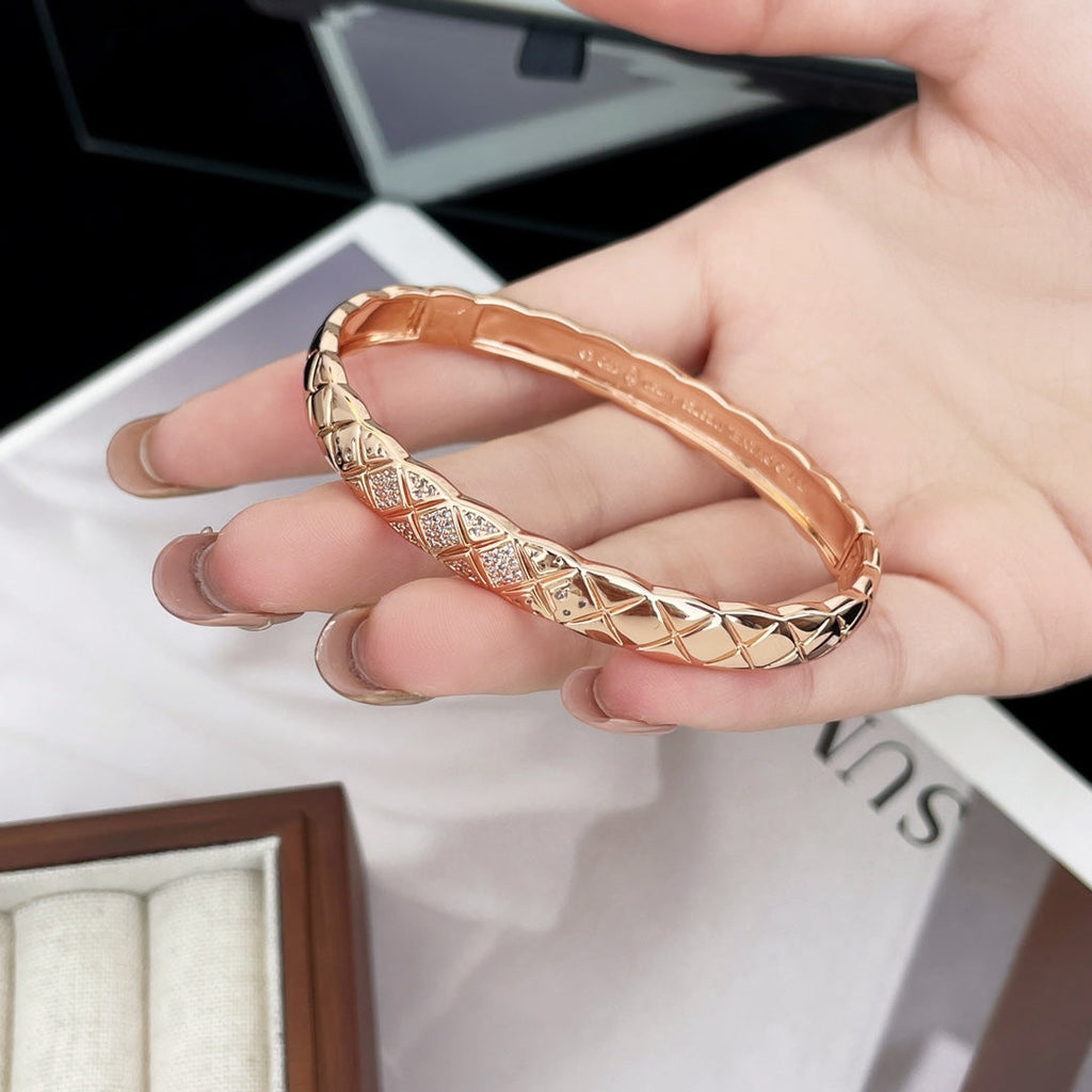 Chanel Crush Bracelet Quilted Cubic Zirconia