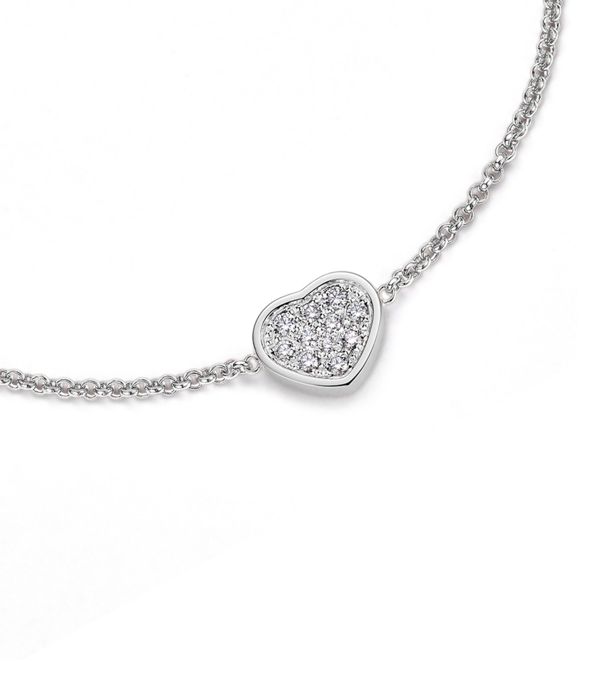 Chopard Happy Heart Silver Bracelet Cubic Zirconia