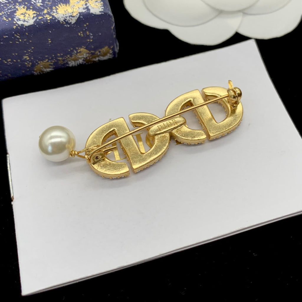 Dior CD Brooch 178847