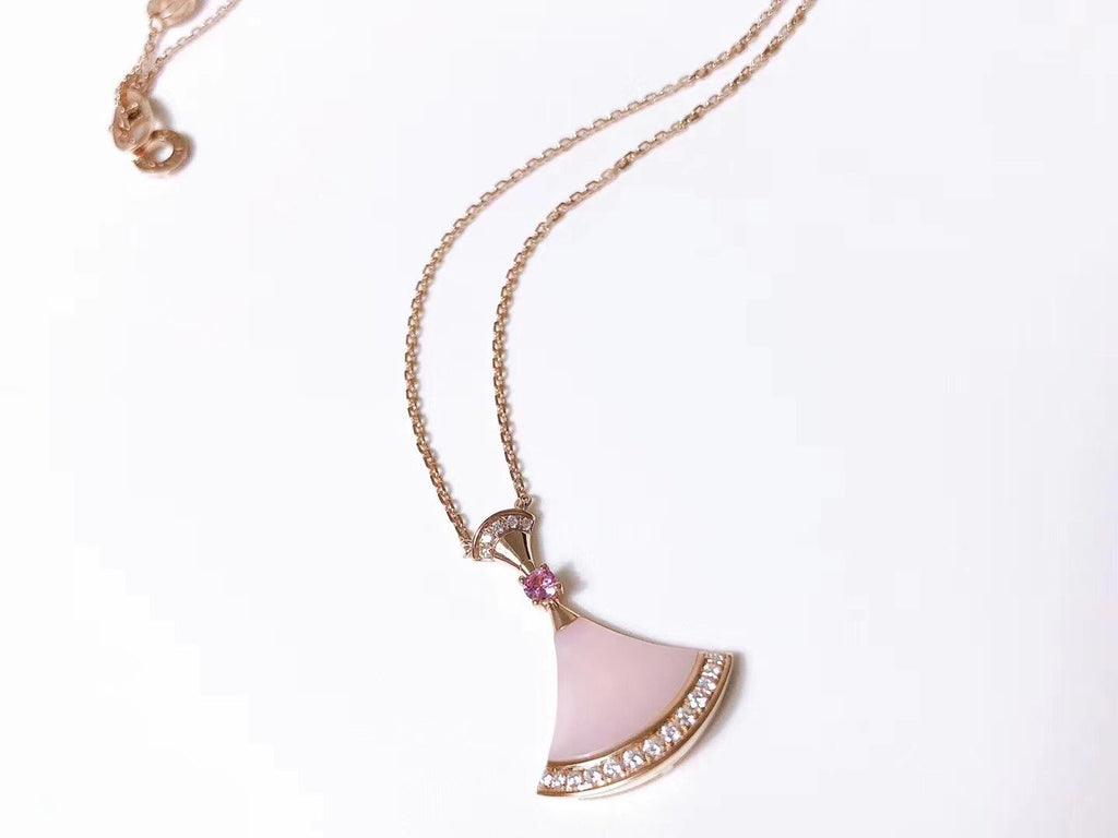 Bvlgari Dream Necklace Pink MOP Cubic Zirconia