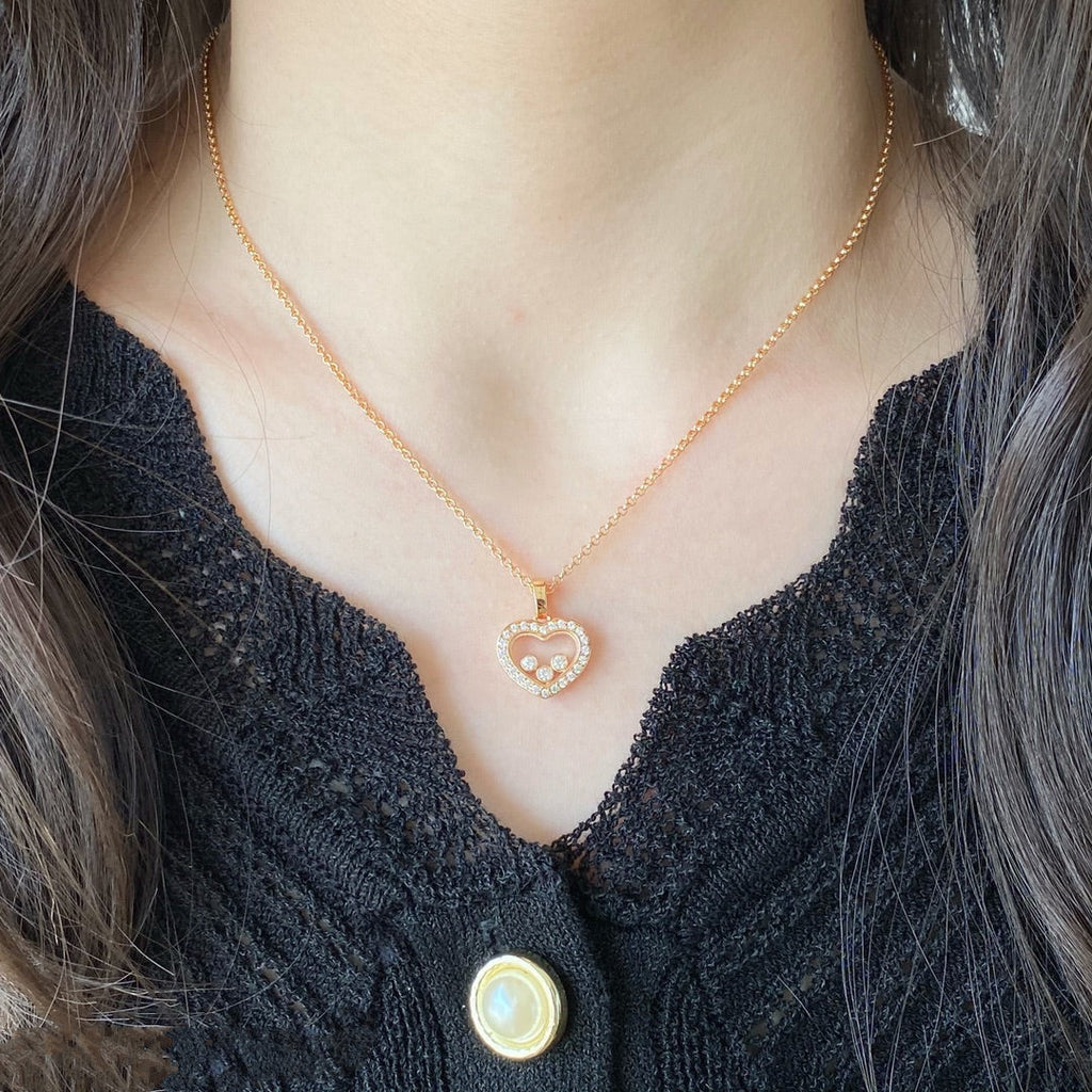 Chopard Happy Heart Cubic Zirconia Necklace