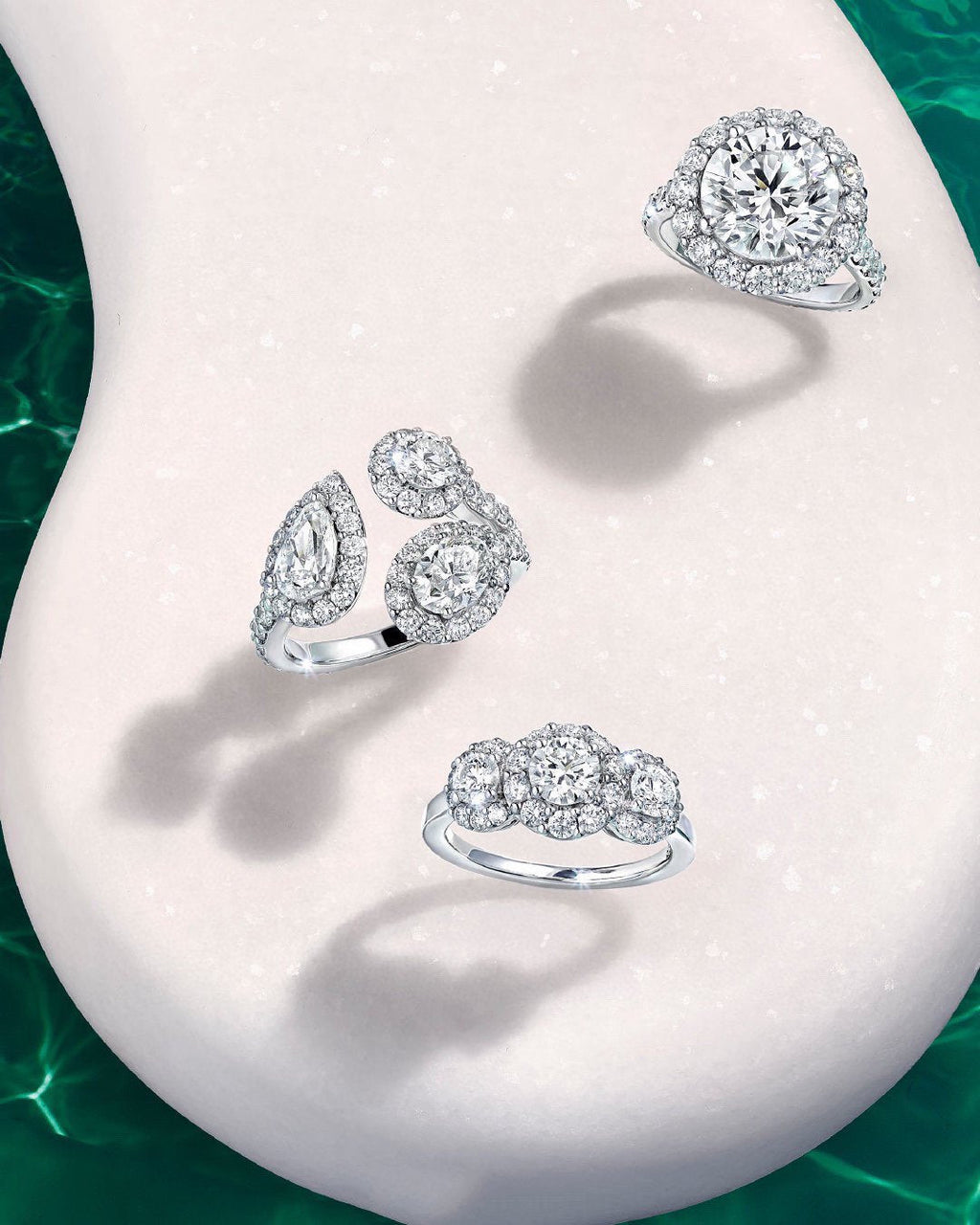 Graff Gra Band Silver Cubic Zirconia Paved Ring