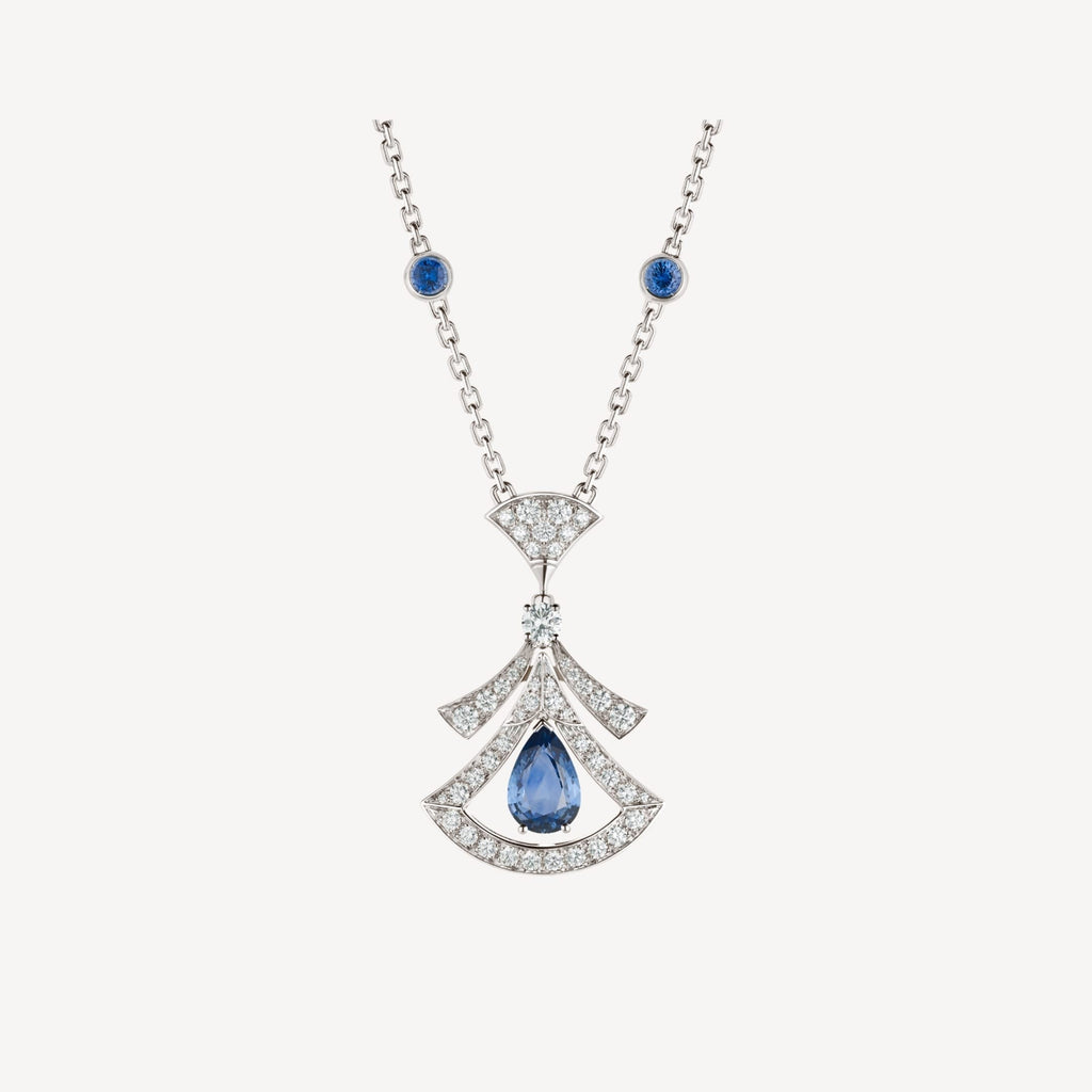 Bvlgari Dream Necklace Agate Cubic Zirconia Silver