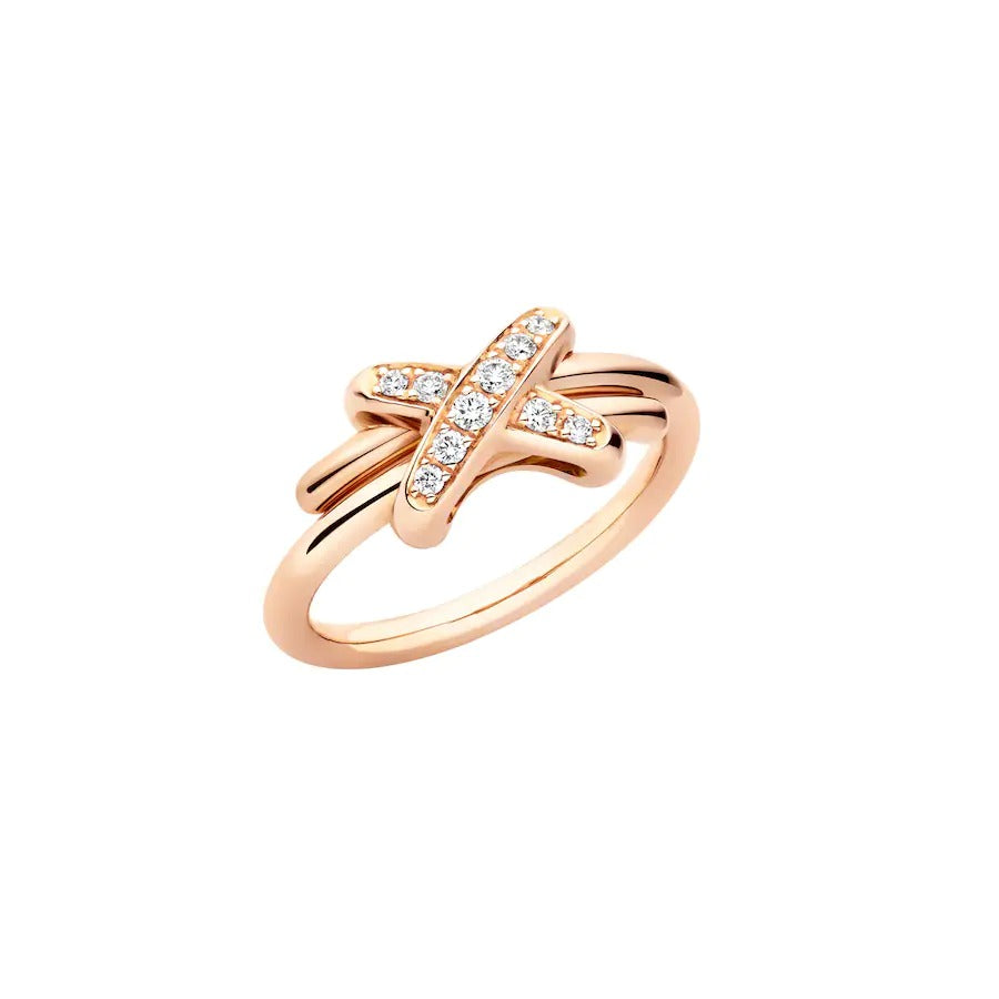Chaumet Jeux de Pink Gold Cubic Zirconia Ring