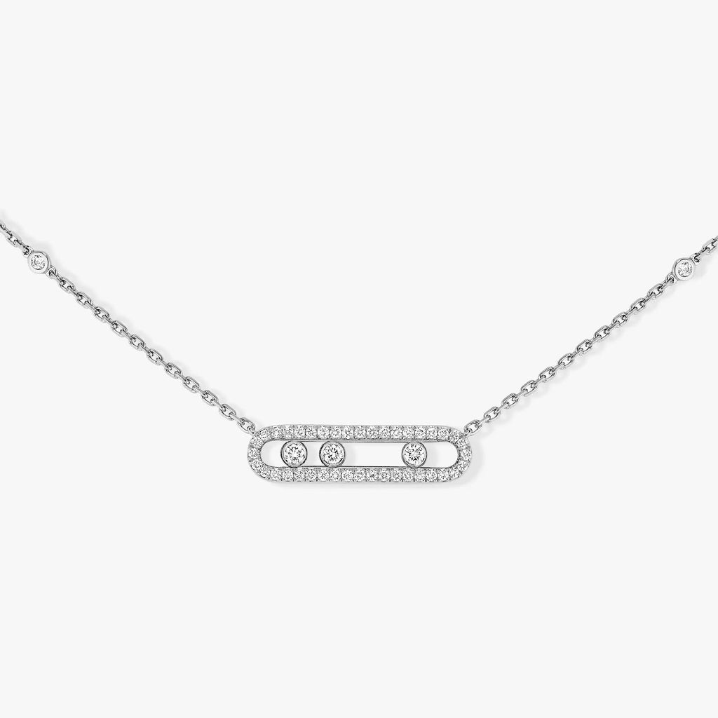 Messika Move Cubic Zirconia Paved Necklace